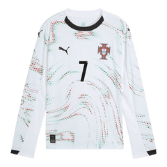 Męska Koszulka Wyjazdowa Portugalia RONALDO #7 Długi Rękaw 2025 - Topowe Koszulki Pilkarskie Sklep Internetowy