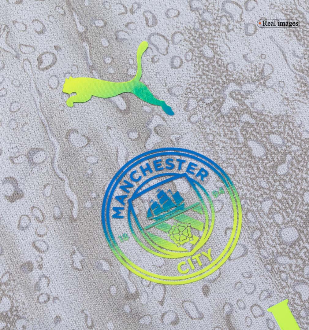 Dziecięcy Zestaw Trzecia Wyjazdowa Manchester City (Koszulka+Spodenki) 2025/26