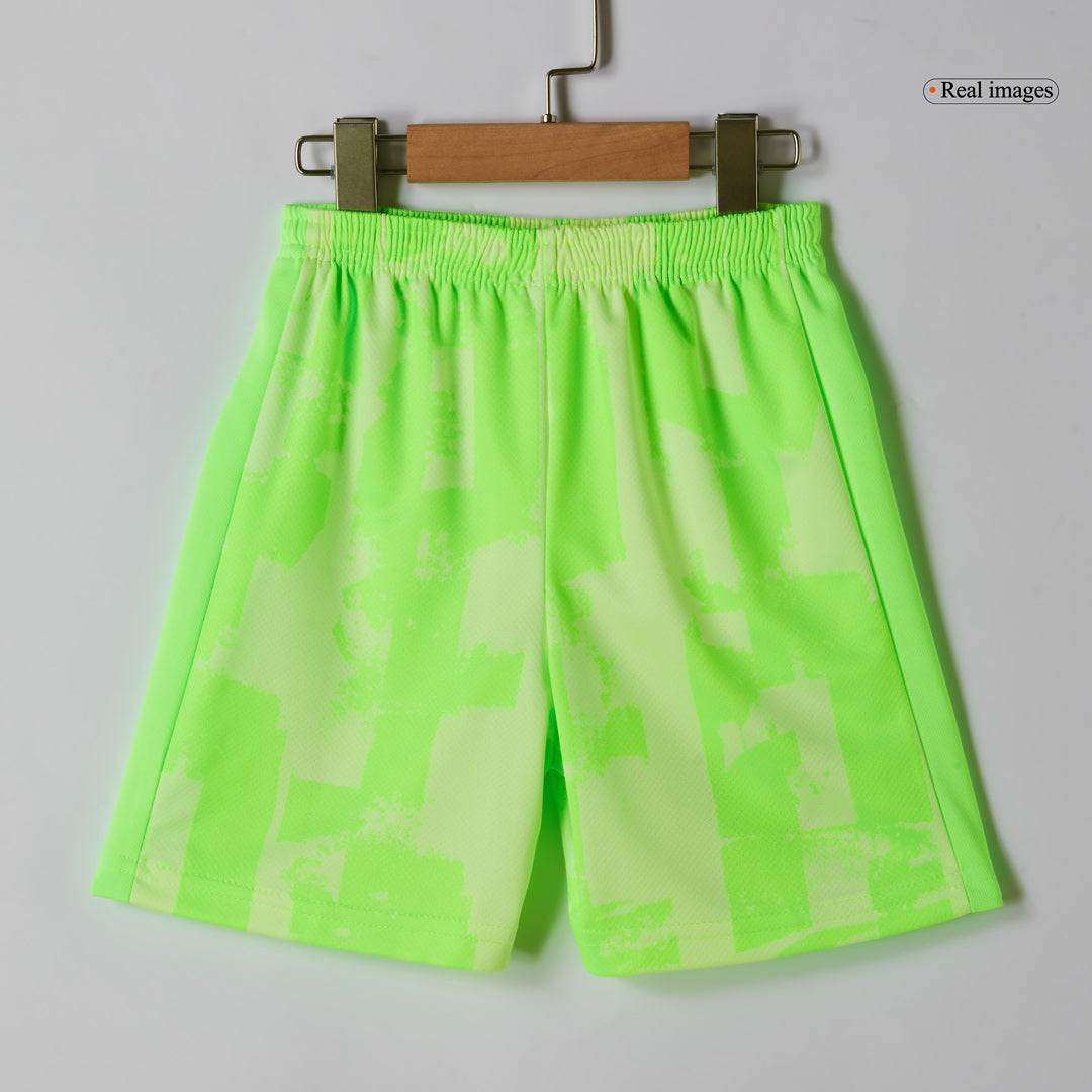 Zestaw Piłkarski Dla Dzieci Barcelona Third Away (Koszulka+Spodenki) 2024/25 - UCL (Logo Spotify bez tekstu) - Topowe Koszulki Pilkarskie Sklep Internetowy