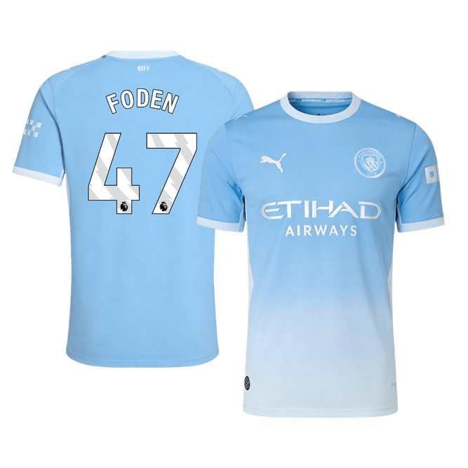 Męska koszulka Manchesteru City domowa FODEN #47 wersja zawodnicza 2026/27