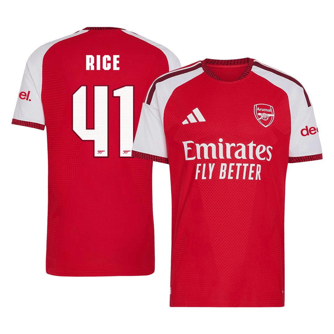 Męska koszulka Arsenalu domowa RICE #41 wersja zawodnicza 2026/27 - UCL