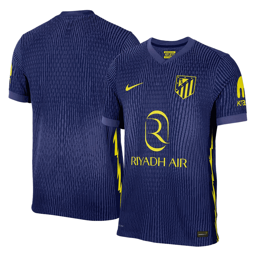 Męska Koszulka Wyjazdowa Atletico Madryt Wersja Piłkarska 2025/26 - Slim Fit - Topowe Koszulki Pilkarskie Sklep Internetowy