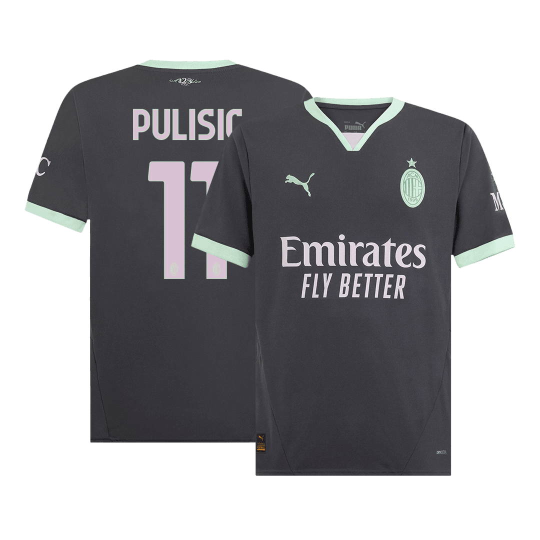 Męska koszulka wyjazdowa PULISIC #11 AC Milan Third Away 2024/25 - Topowe Koszulki Pilkarskie Sklep Internetowy