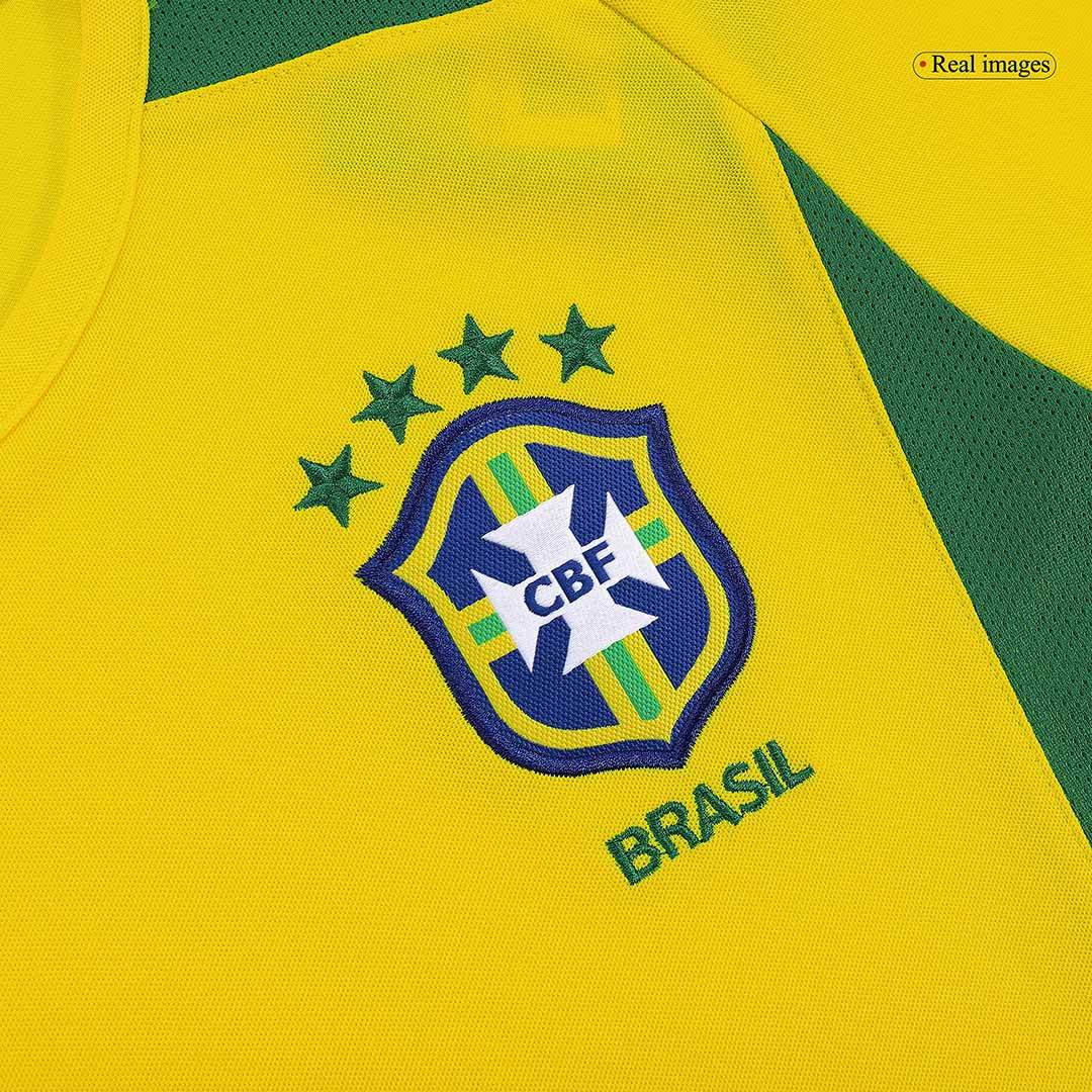 Męska Koszulka Retro Domowa Brazil RONALDINHO #11 2002/03 - Topowe Koszulki Pilkarskie Sklep Internetowy