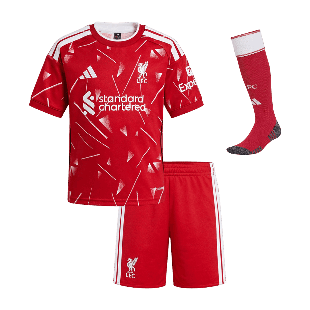 Dziecięcy kompletny strój Liverpoolu domowa 2026/27 [PREMIUM]