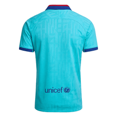 Męska Koszulka Retro Trzecia Wyjazdowa Barcelona 2019/20