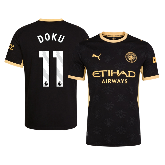 Męska koszulka Manchesteru City wyjazdowa DOKU #11 wersja zawodnicza 2026/27