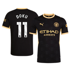 Męska koszulka Manchesteru City wyjazdowa DOKU #11 wersja zawodnicza 2026/27