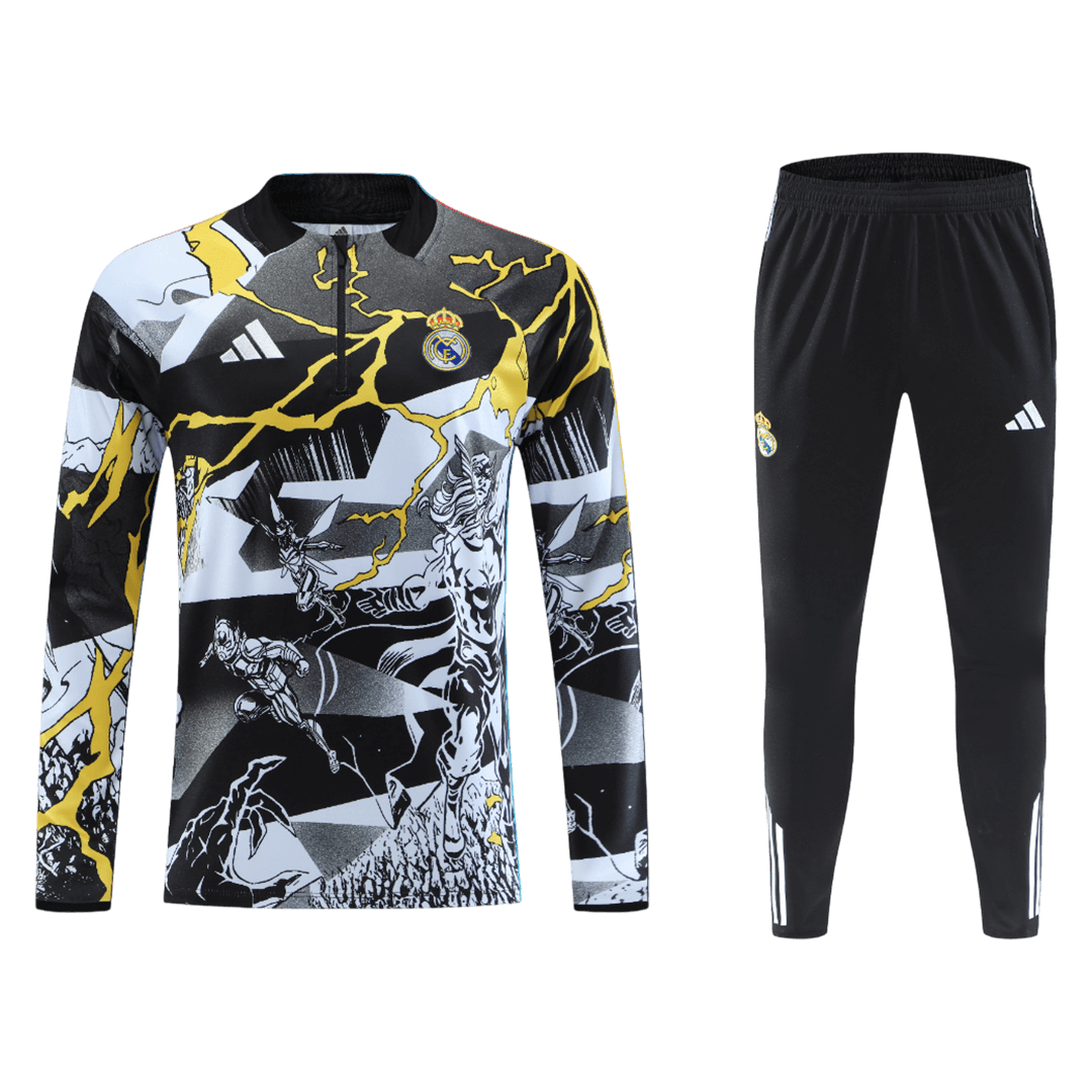 Juniorski Real Madrid Bluza z zamkiem Komplet Dresowy 2025/26