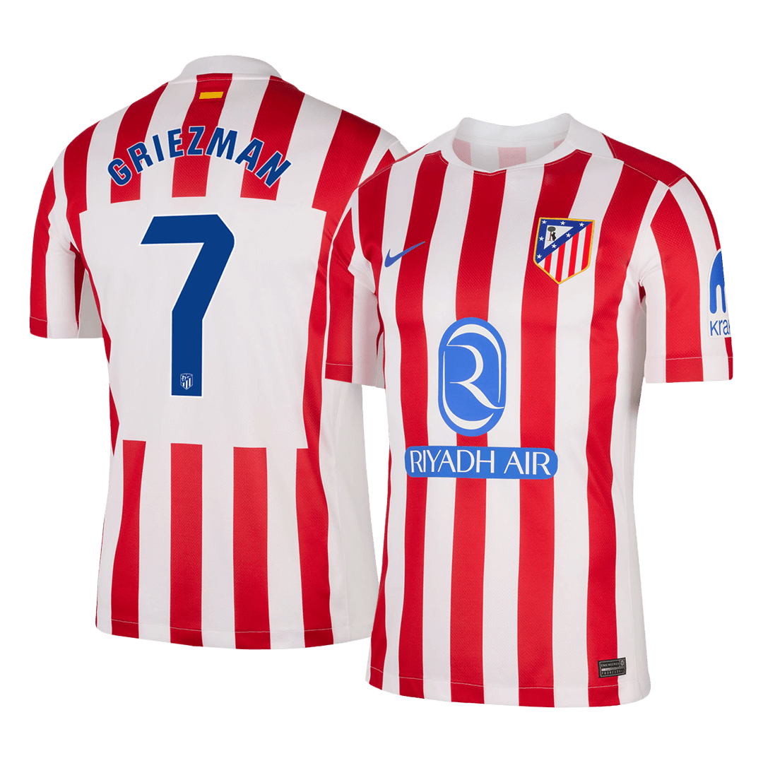 Męska Koszulka Domowa Atletico Madrid GRIEZMANN #7 2025/26