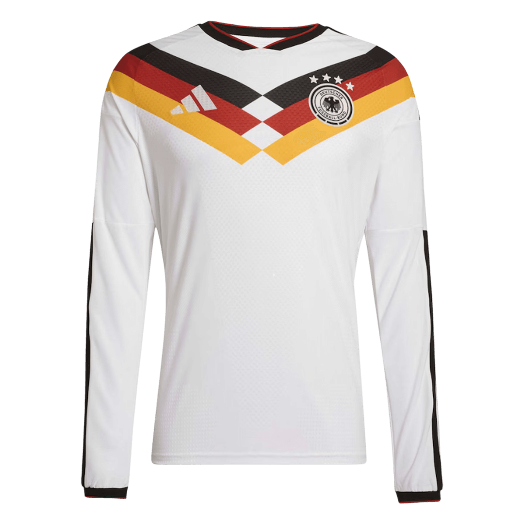 Męska Koszulka Domowa Germany 2026 z Długim Rękawem - World Cup