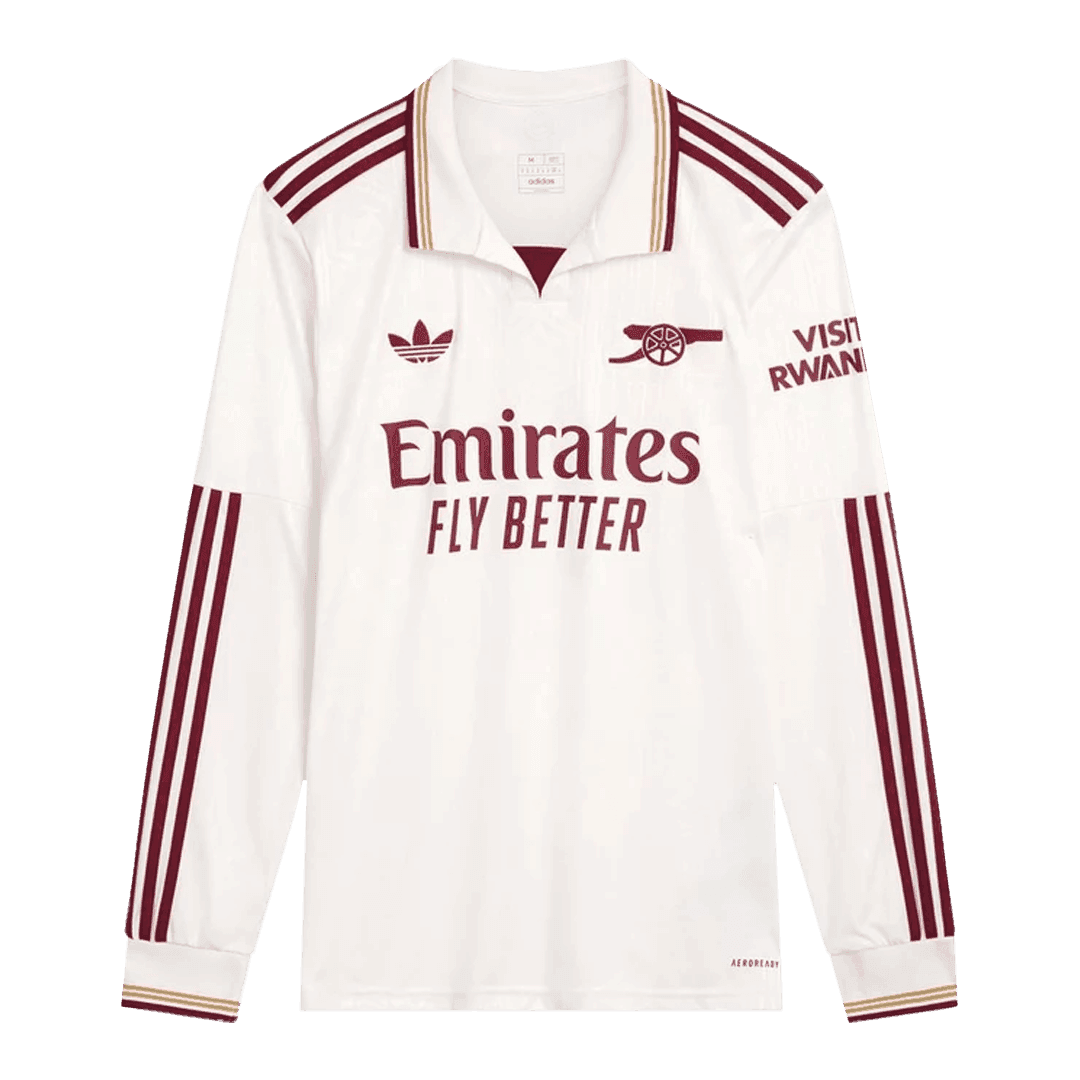 Męska Koszulka Trzecia Wyjazdowa Arsenal 2025/26 z Długim Rękawem - Topowe Koszulki Pilkarskie Sklep Internetowy