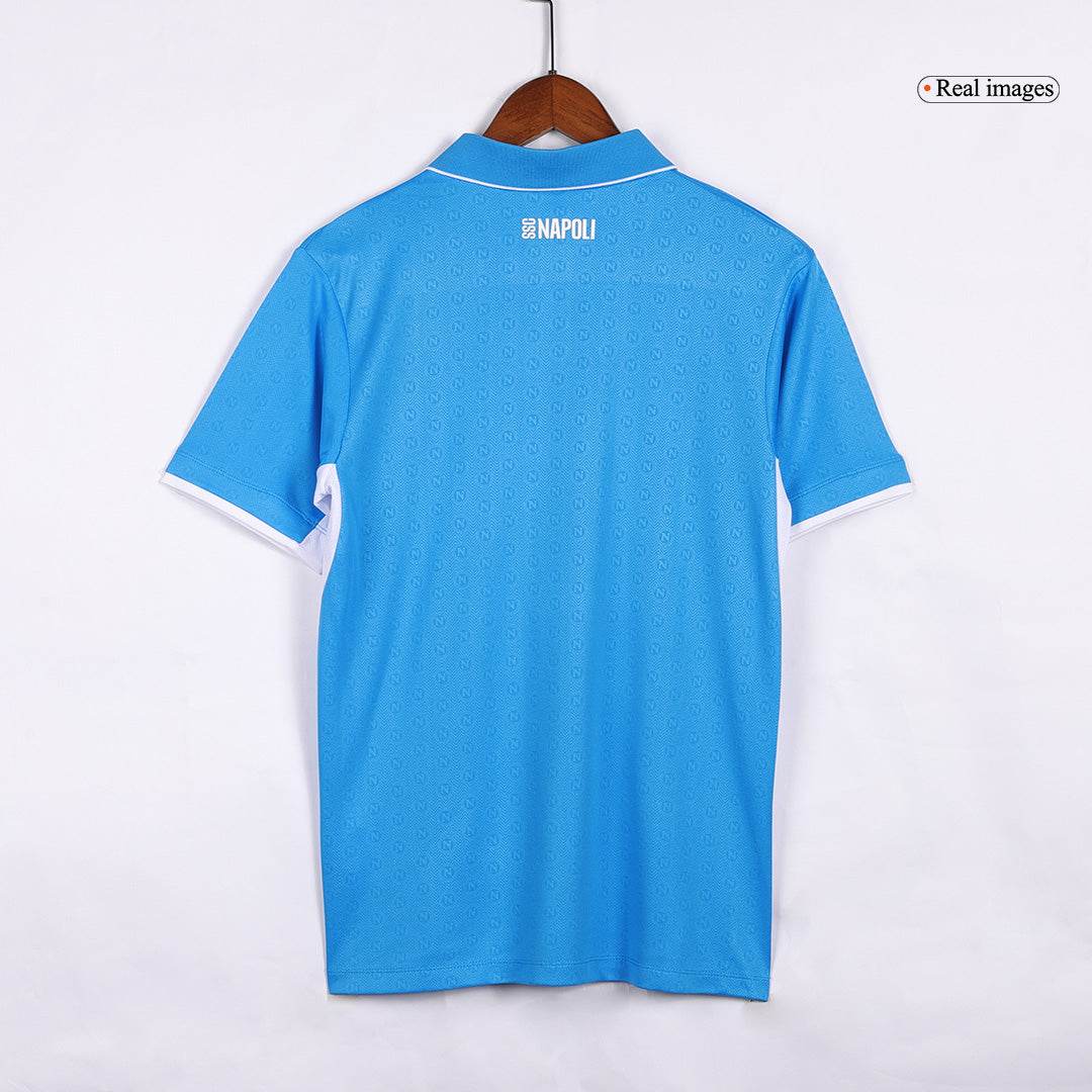 Męska Koszulka Domowa Napoli Wersja Piłkarska 2024/25 - Slim Fit - Topowe Koszulki Pilkarskie Sklep Internetowy