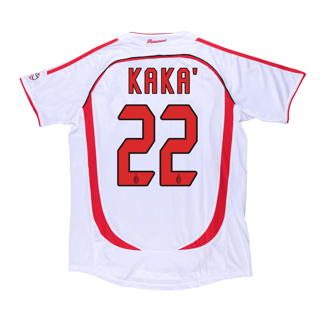 Męska koszulka wyjazdowa Retro KAKA' #22 2006/07 AC Milan - UCL - Topowe Koszulki Pilkarskie Sklep Internetowy