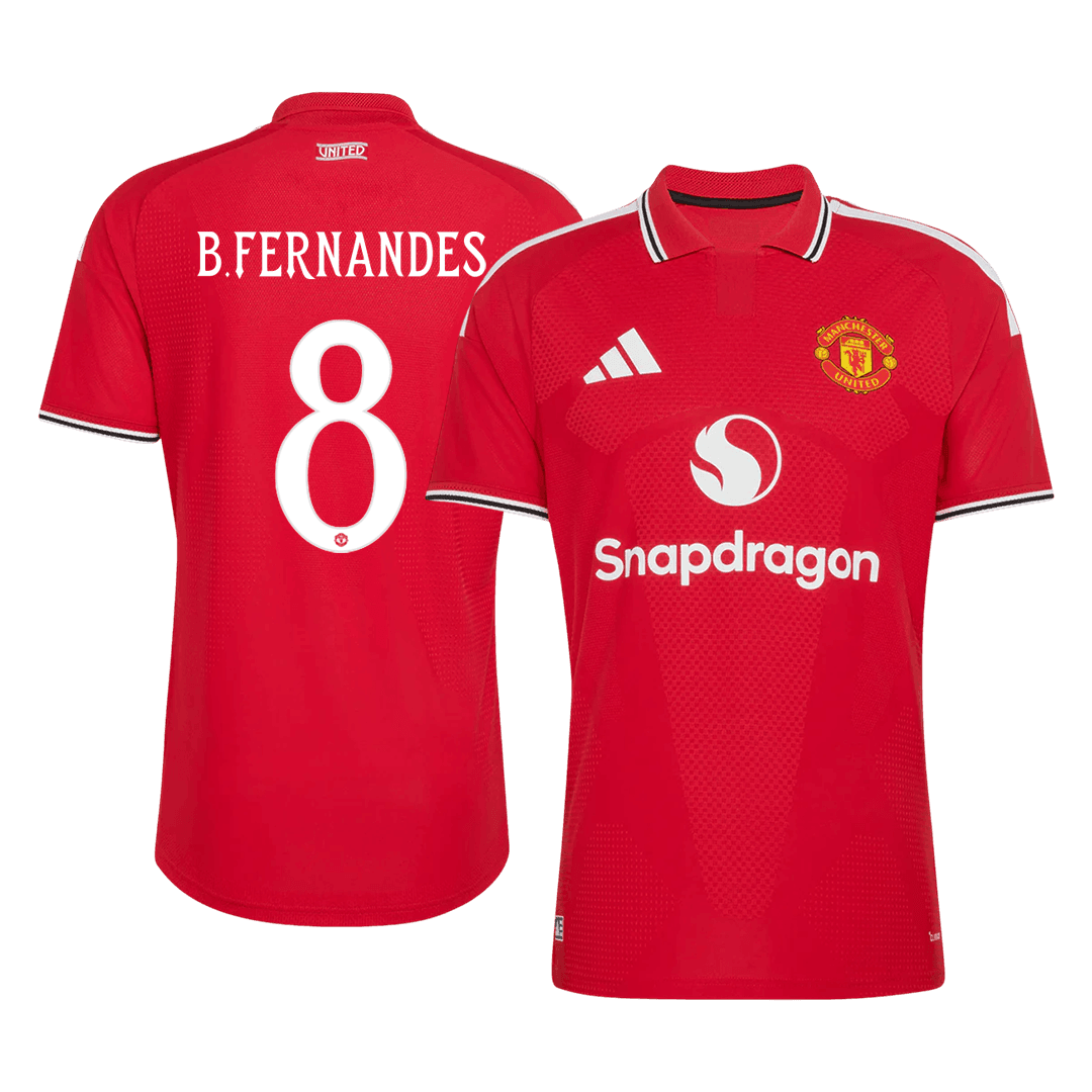 Męska domowa koszulka Manchesteru United 2026/27 – B. FERNANDES #8 (wersja zawodnicza, UCL)