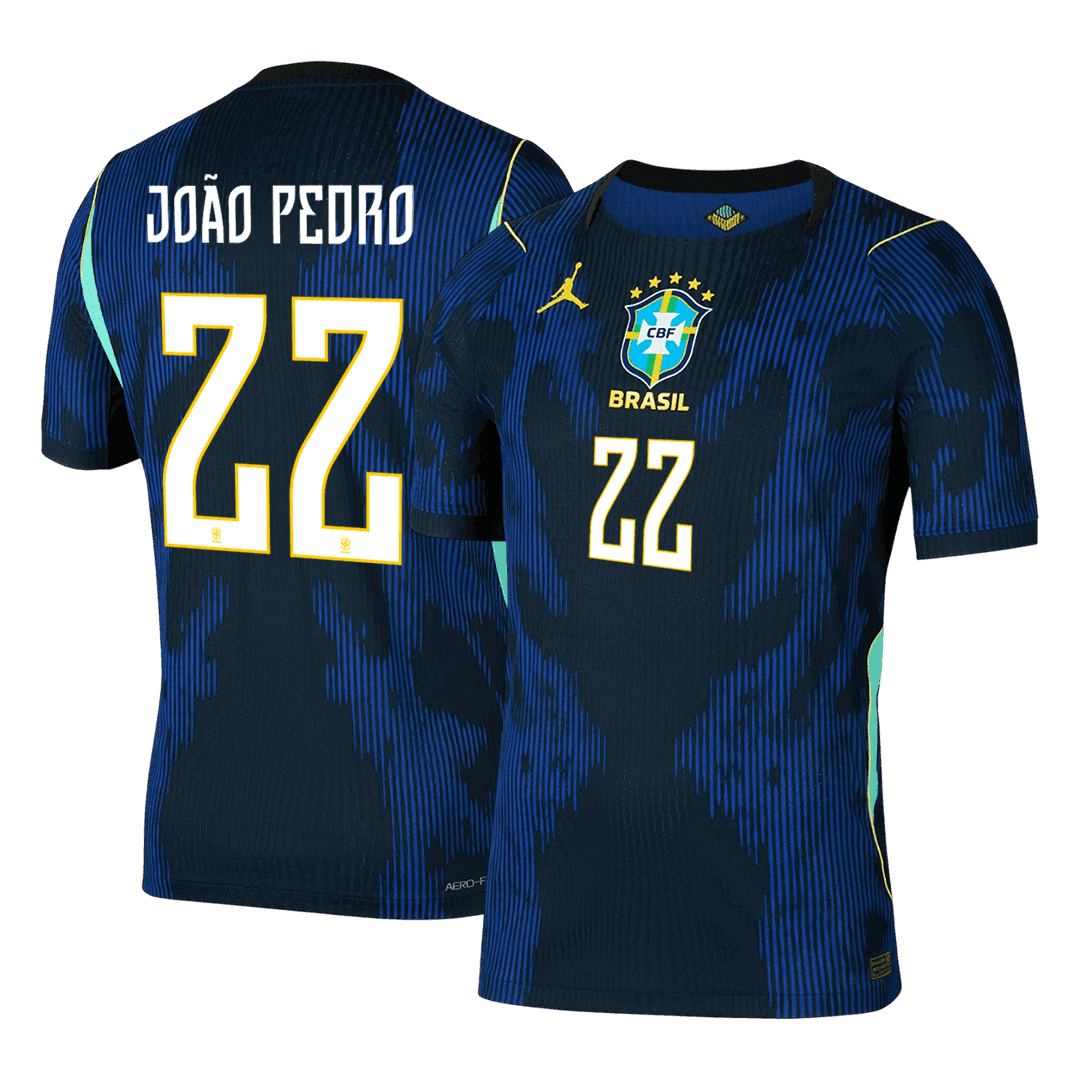 Męska koszulka Brazylii wyjazdowa JOÃO PEDRO #22 wersja zawodnicza - Mundial 2026