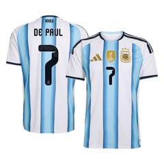 Męska koszulka Argentyny domowa DE PAUL #7 - Mundial 2026 [PREMIUM]