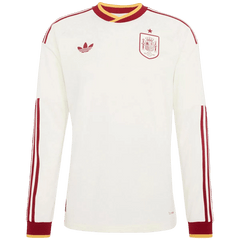 Męska Koszulka Wyjazdowa Spain 2026 z Długim Rękawem - World Cup