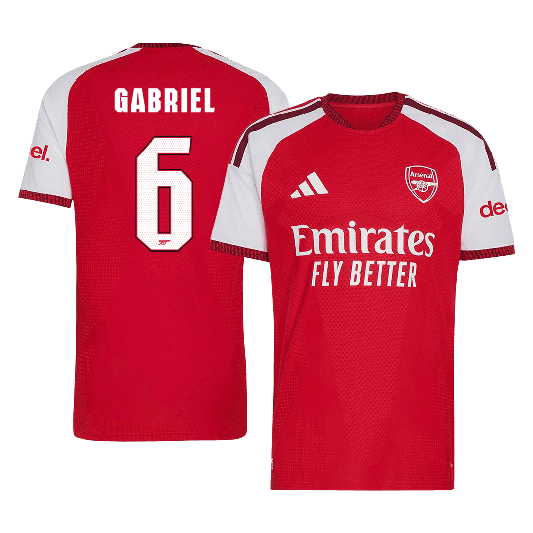 Męska koszulka Arsenalu domowa GABRIEL #6 wersja zawodnicza 2026/27 - UCL