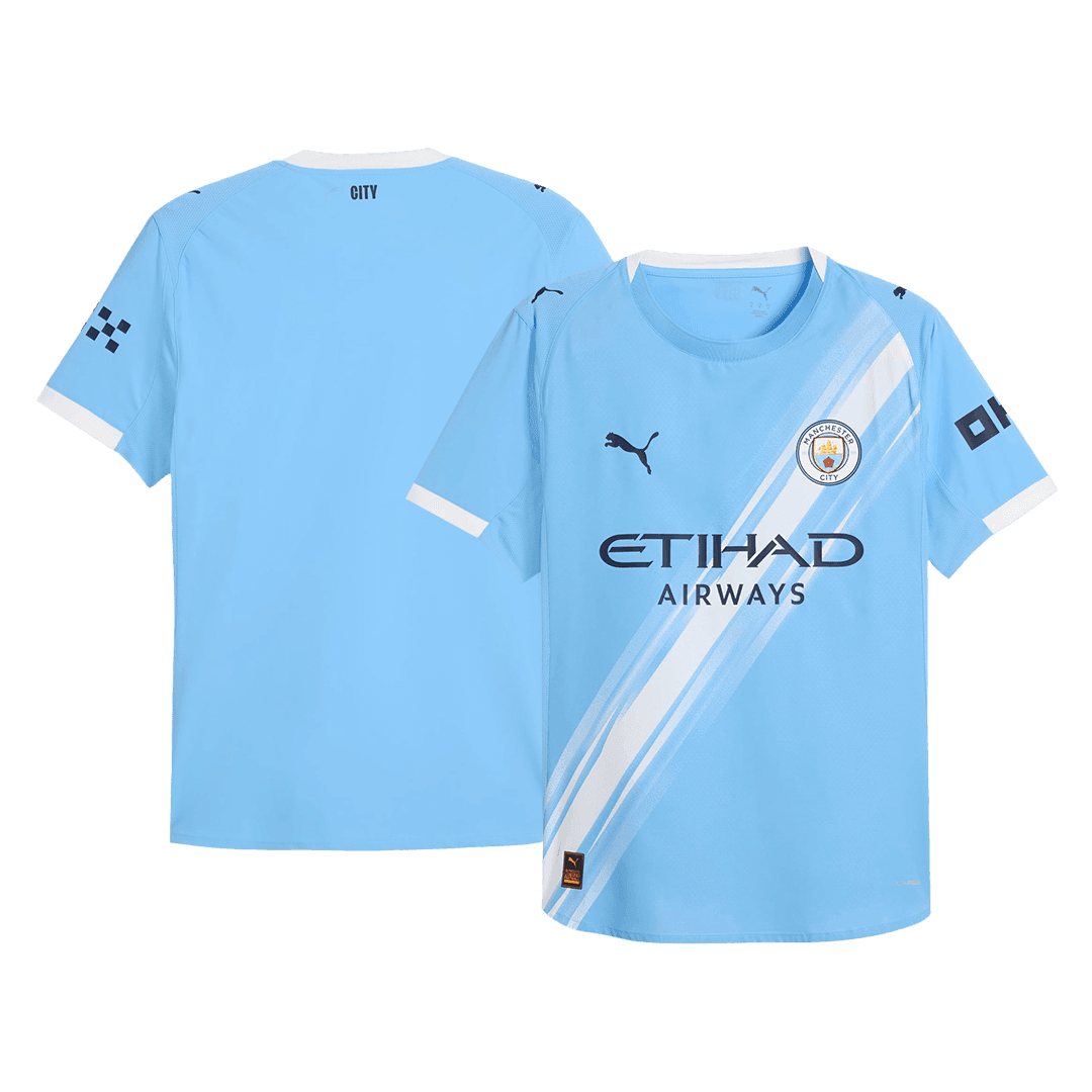 Męska Koszulka Domowa Manchester City Wersja Piłkarska 2025/26 - Slim Fit - Topowe Koszulki Pilkarskie Sklep Internetowy