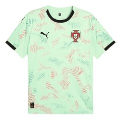 Męska Koszulka Wyjazdowa Portugalia 2025 Zielona - Women's Euro - Topowe Koszulki Pilkarskie Sklep Internetowy