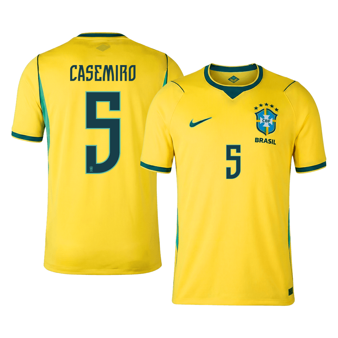 Męska koszulka Brazylii domowa CASEMIRO #5 - Mundial 2026