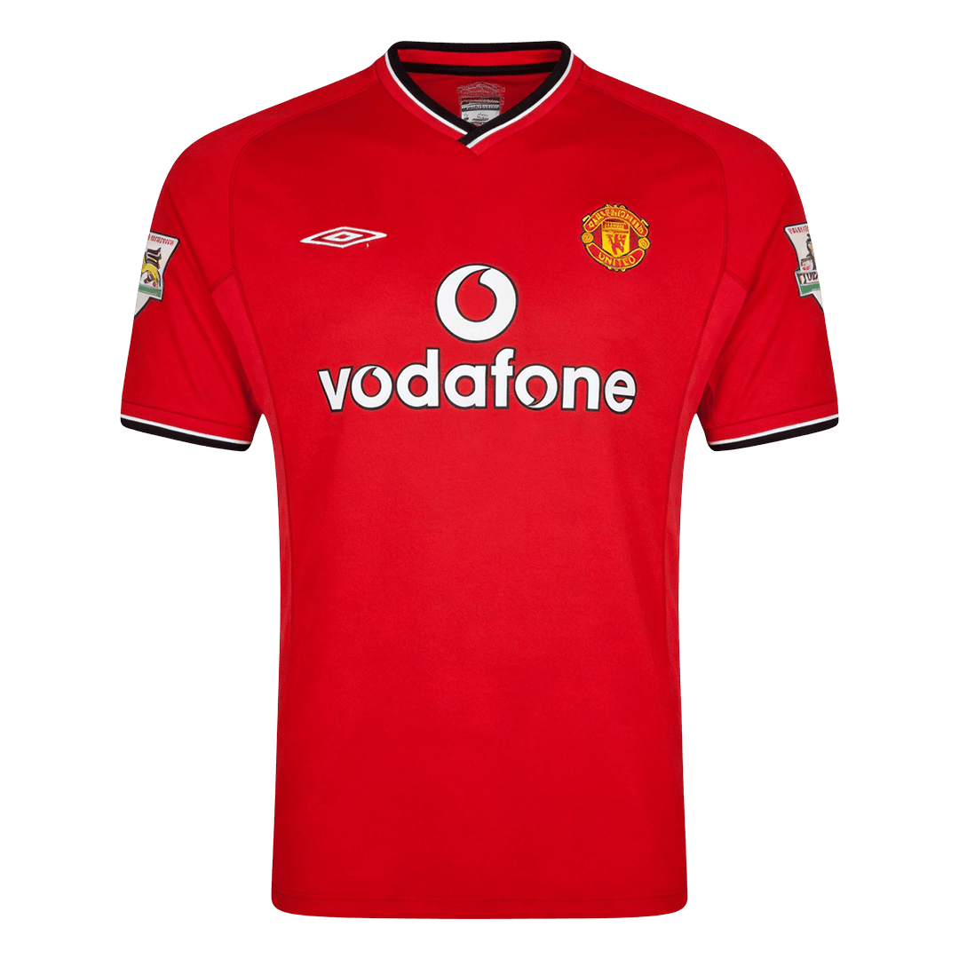 Męska koszulka Manchesteru United domowa Retro 2000/02
