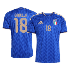 Męska koszulka Włoch domowa BARELLA #18 – Mundial 2026 [PREMIUM]