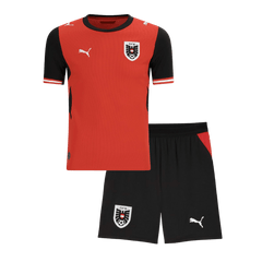 Dziecięcy Zestaw Domowa Austria (Koszulka+Spodenki) World Cup 2026