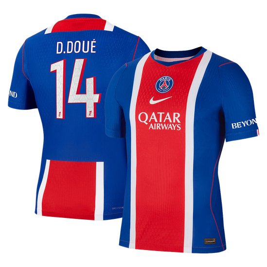 Męska koszulka PSG domowa D. DOUÉ #14 wersja zawodnicza 2026/27