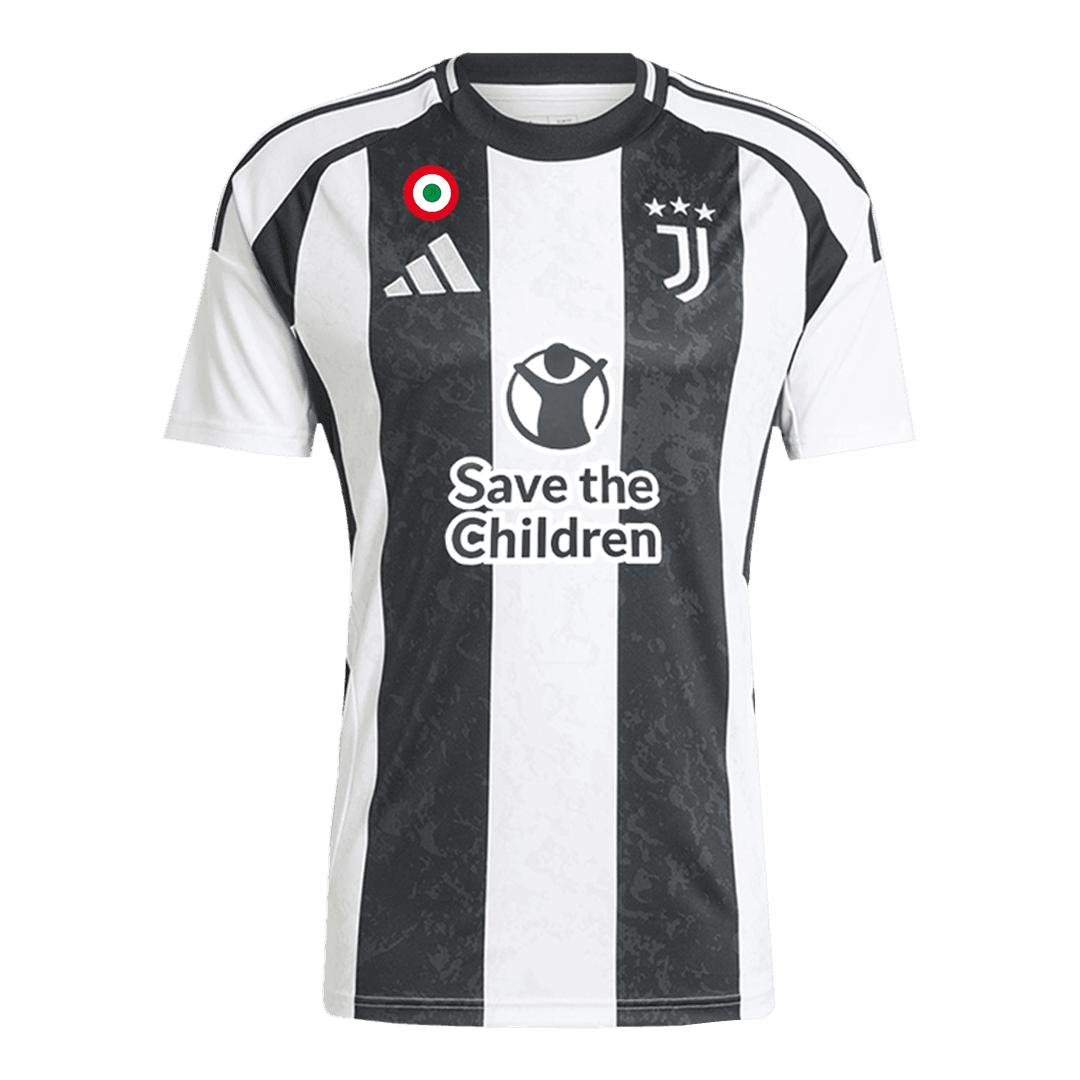 Męska Koszulka Domowa Juventus 2024/25 - Save The Children Sponsor - Topowe Koszulki Pilkarskie Sklep Internetowy