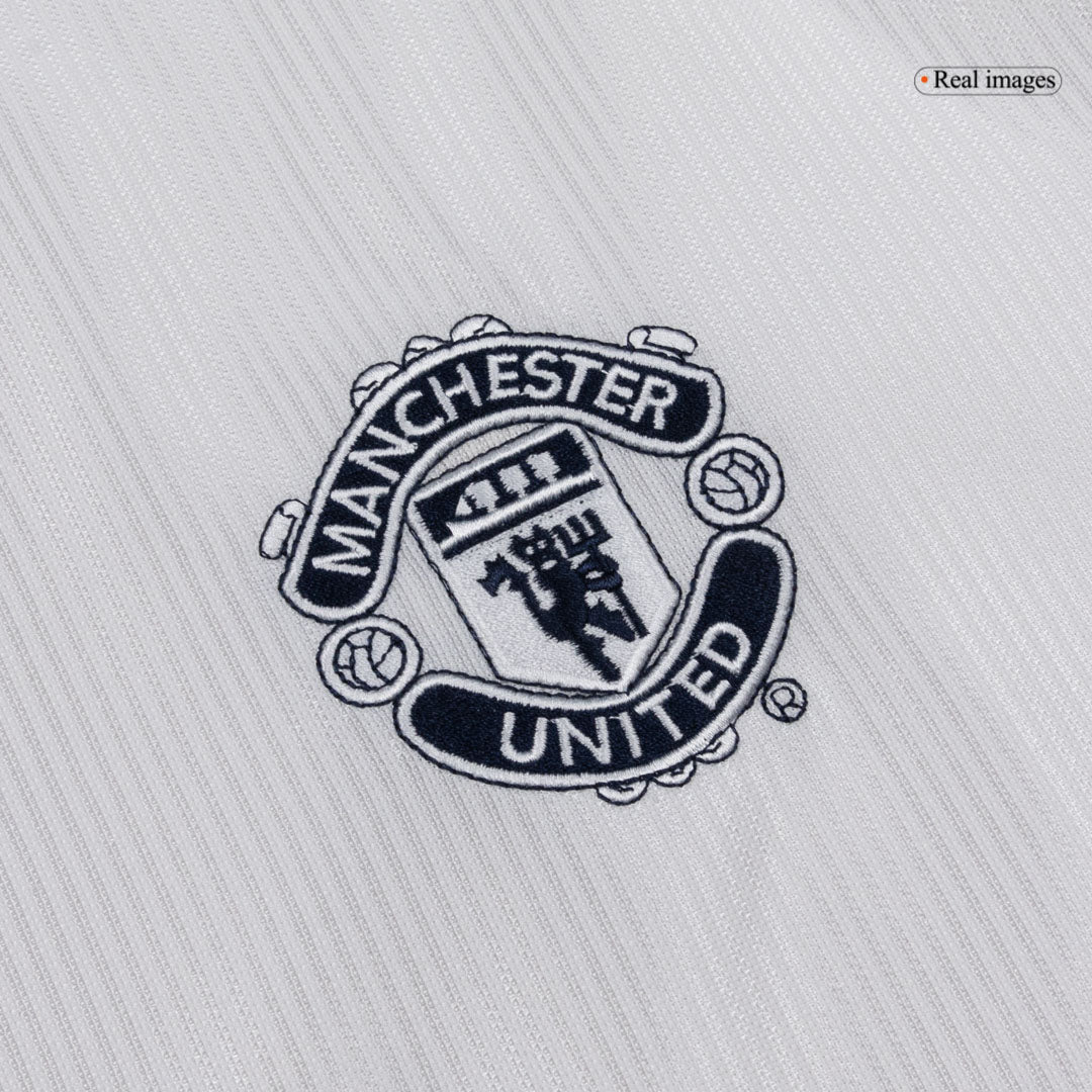 Męska Koszulka Retro Wyjazdowa Manchester United BECKHAM #7 2000/01