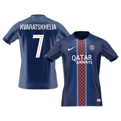 Męska Koszulka Domowa PSG KVARATSKHELIA #7 2025/26 [PREMIUM]