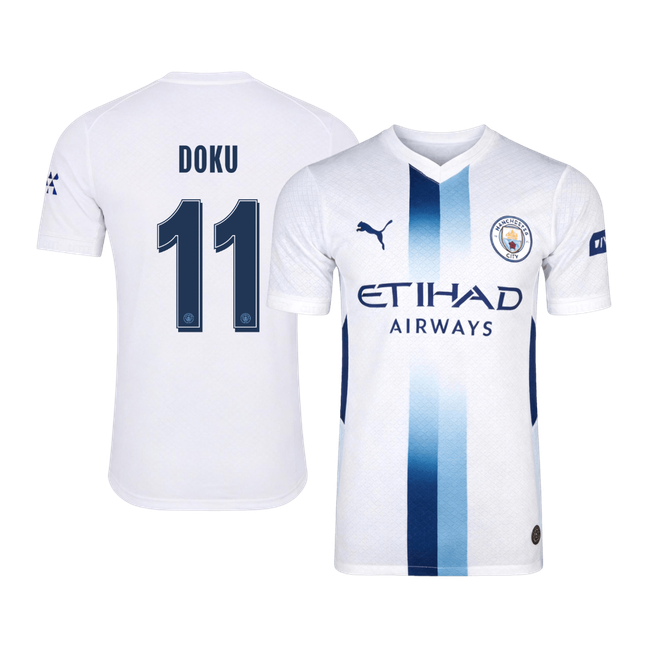 Męska koszulka Manchesteru City trzecia DOKU #11 wersja zawodnicza 2026/27 - UCL