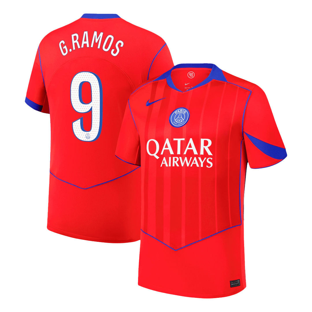Męska Koszulka Trzecia Wyjazdowa PSG G.RAMOS #9 2025/26