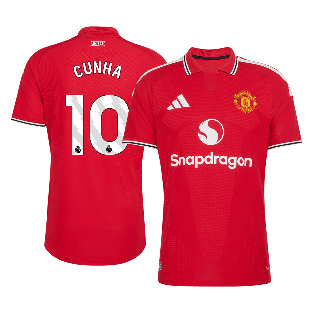 Męska domowa koszulka Manchesteru United 2026/27 – CUNHA #10 (wersja zawodnicza)