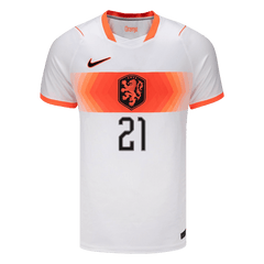Męska koszulka Holandii wyjazdowa F.DE JONG #21 - Mundial 2026