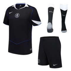Męski Zestaw Trzecia Wyjazdowa Chelsea (Koszulka + Spodenki + Skarpety) 2025/26