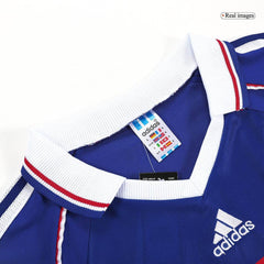 Męska Koszulka Retro Domowa France HENRY #12 1998 - World Cup - Topowe Koszulki Pilkarskie Sklep Internetowy