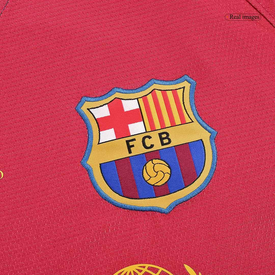 Koszulka Retro Domowa Barcelona A.INIESTA #8 Długi Rękaw 2008/09 - UCL Final - Topowe Koszulki Pilkarskie Sklep Internetowy