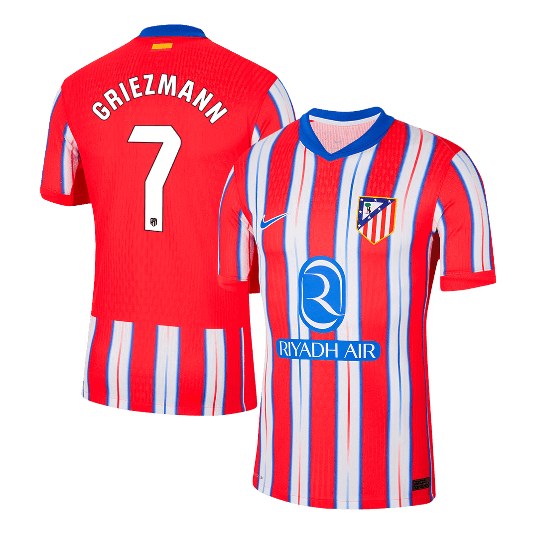 Męska koszulka piłkarska GRIEZMANN #7 Atletico Madrid Home 2024/25 - Slim Fit - Topowe Koszulki Pilkarskie Sklep Internetowy