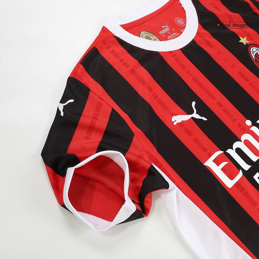Męska koszulka piłkarska AC Milan Home 2024/25 - Topowe Koszulki Pilkarskie Sklep Internetowy