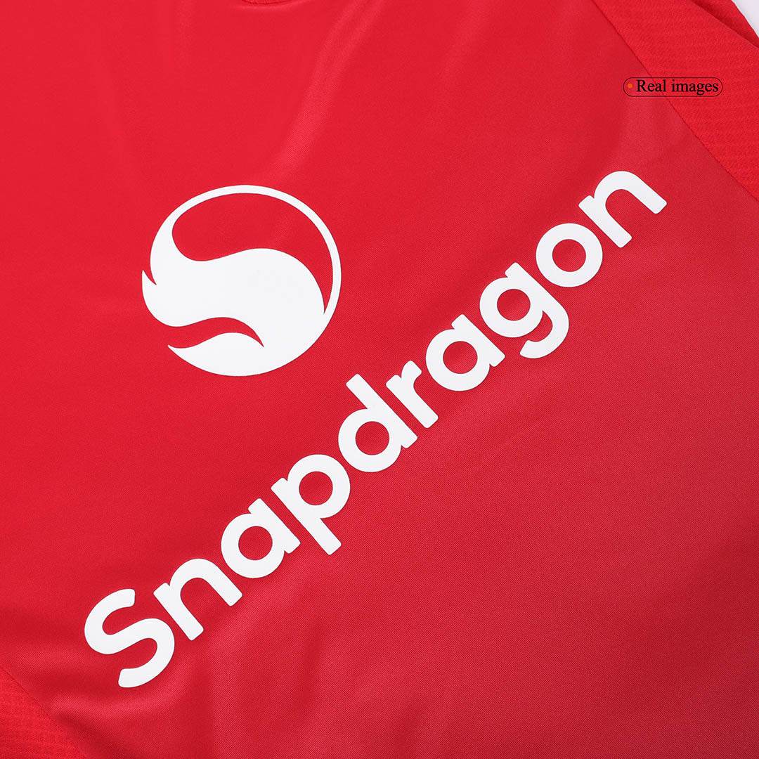 Męski zestaw domowych koszulek piłkarskich Manchester United (koszula + spodenki) 2024/25 - Topowe Koszulki Pilkarskie Sklep Internetowy