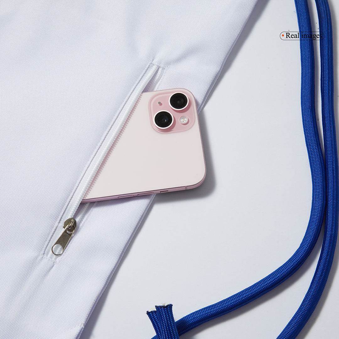 Worek sportowy Real Madrid Biały - Wyprzedaż Sezonowa - Topowe Koszulki Pilkarskie Sklep Internetowy