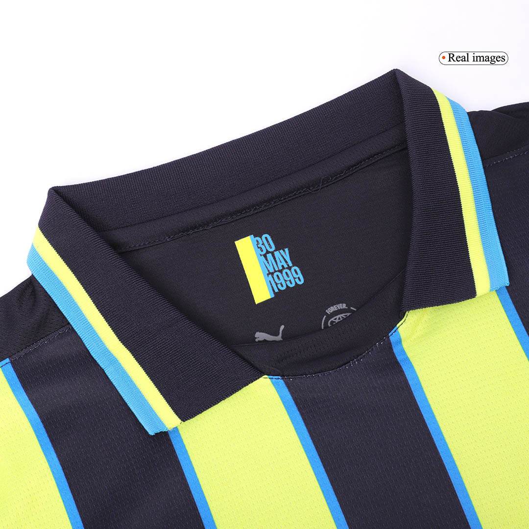 Komplet wyjazdowych koszulek piłkarskich Manchester City (koszula + spodenki) 2024/25 - Topowe Koszulki Pilkarskie Sklep Internetowy