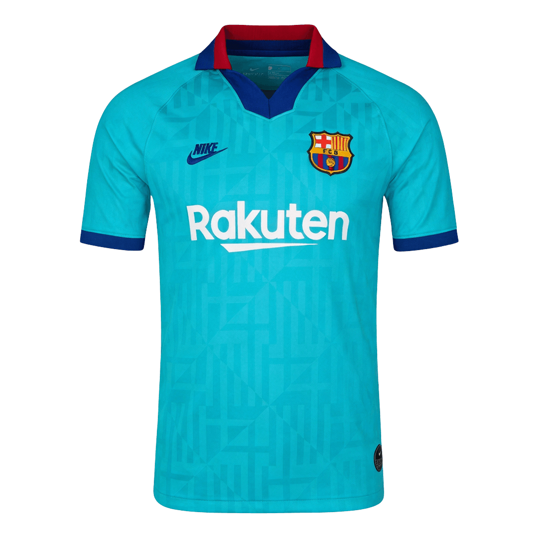Męska Koszulka Retro Trzecia Wyjazdowa Barcelona 2019/20