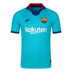 Męska Koszulka Retro Trzecia Wyjazdowa Barcelona 2019/20