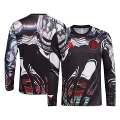 Męska Koszulka Przedmeczowa Manchester United 2025/26 z Długim Rękawem