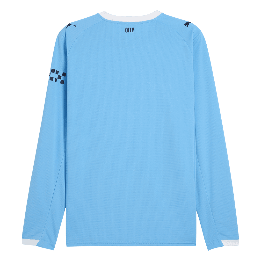 Męska Koszulka Domowa Manchester City Długi Rękaw 2025/26 - Topowe Koszulki Pilkarskie Sklep Internetowy