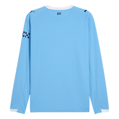 Męska Koszulka Domowa Manchester City Długi Rękaw 2025/26 - Topowe Koszulki Pilkarskie Sklep Internetowy